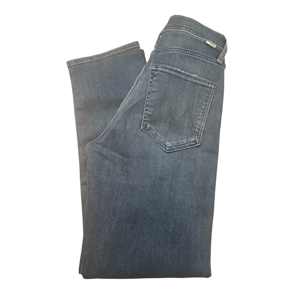 Mother The Mid Rise Rider Ankle Women 28 Blue Jeans Wish On A Star 1301-383